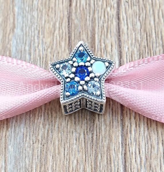 

andy jewel authentic 925 sterling silver beads bright star charm charms fits european style jewelry bracelets & necklace 796379nsbmx2712810, Black