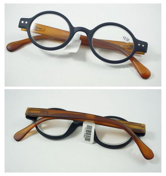 

vintage retro reading glasses round lens eyeglasses women men eyewear black full plastic frame eye reader 1040 strength4702894