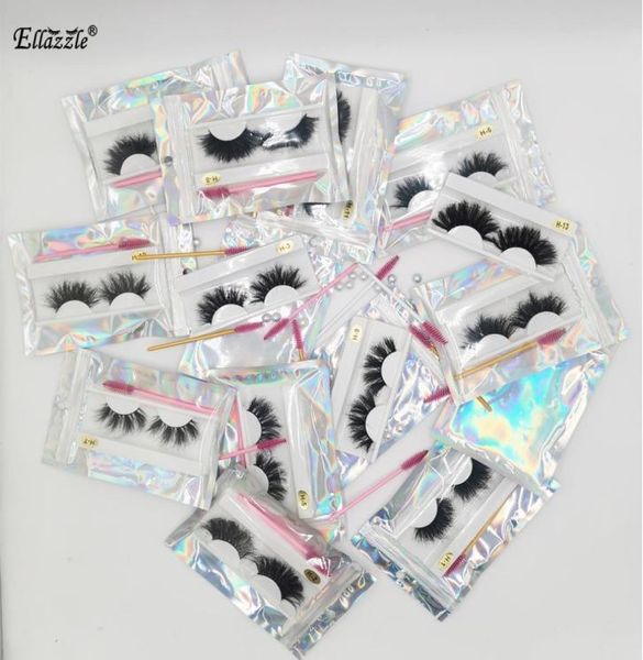 

25mm mink eyelashes 3d mink lashes 5d long curly eyelash extension fluffy mink eyelashes whole makeup5510050