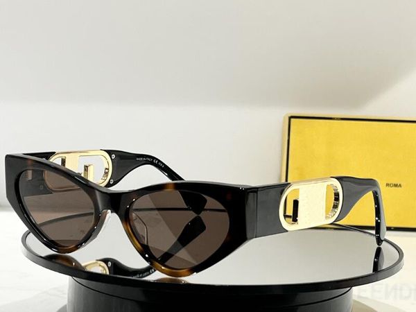 

realfine888 5a eyewear fol029v fd o'lock cat-eye luxury designer sunglasses for man woman with glasses cloth box fol036v fol524a, White;black