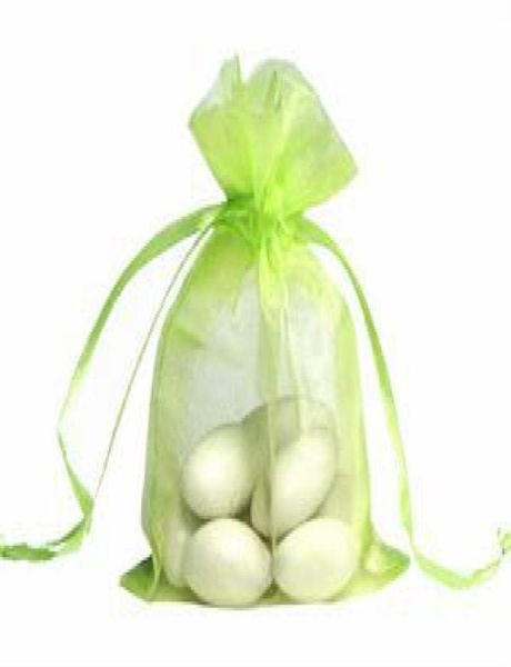 

200 pcs light green organza gift bag 7x9 cm 27 x 35 inch wedding favor8078416