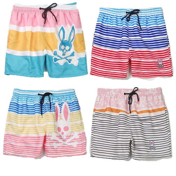 

shorts designer psychos for mens womens bunnys pants cotton sports fashion skull rabbit short clothing apparel street style tide knee length, White;black