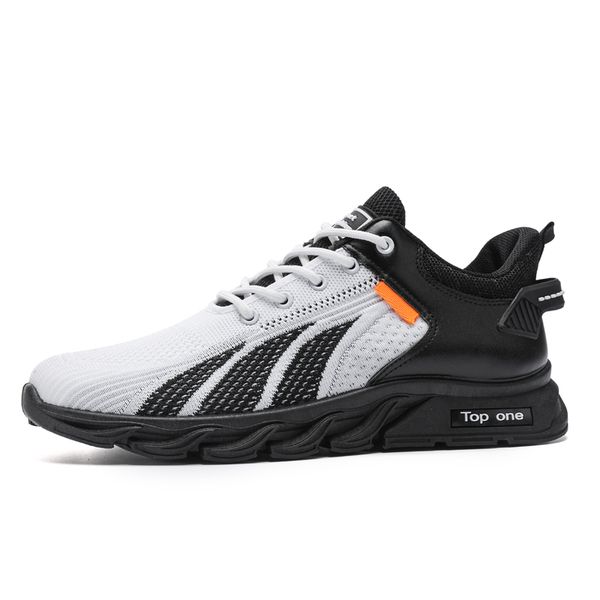 

flying woven men's shoes hiking shoes designer mens shoe summer autumn breathable sports black knit sneakers outdoor fashion casual tra