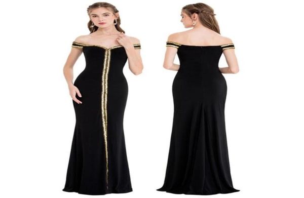 

angelfashions women039s off shoulder v neck floor length black formal gown party dresses evening prom dress 39814098604696864