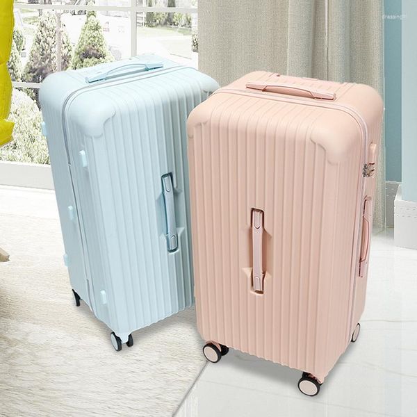 

Suitcases 29 Inch Large Capacity Luggage Travel Suitcase With Spinner Wheel ABS Boarding, Blue