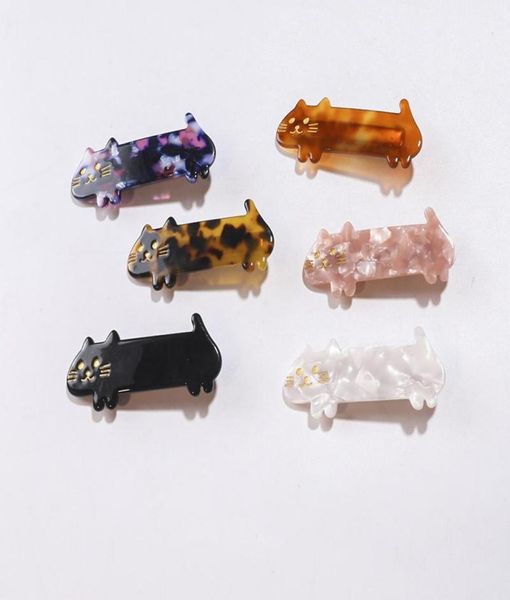 

8 colors cute and stupid hair clips short legs little cat duckbill hairgrip lovely student soft sister haires clip pin claw3432773, Golden;silver