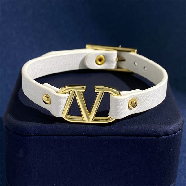 

20 style woman opening bangle letter v gold metal bracelet designer luxury vlogo jewelry women charm bracelets 9334, Black
