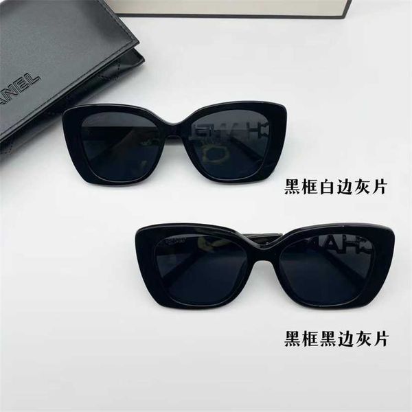 

2023 new xiao shows her face small butterfly shaped scented sunglasses ch5422 song zhiya li nian wang ou same style sunglasses female, White;black