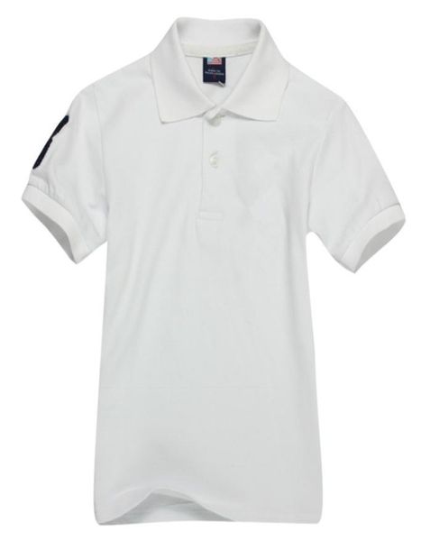 

children polo t shirt kids lapel short sleeves baby polos tshirt boys clothing embroidery tees girl cotton tshirts white3298179, Blue