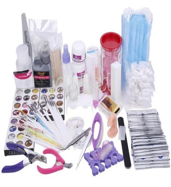 

wholebtt113 acrylic powder nail art kit uv gel manicure diy tips polish brush set4546678
