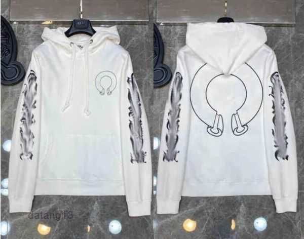 

chromees hearts men's hoodies sweatshirts winter heart hoodie ch long sleeve loose coat hooded hoody men woman hip hop sanskrit cross p, Black