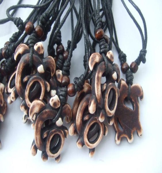 

handmade carved brown yak bone mother childdouble turtle pendant necklace hawaiian style necklace9987257, Silver