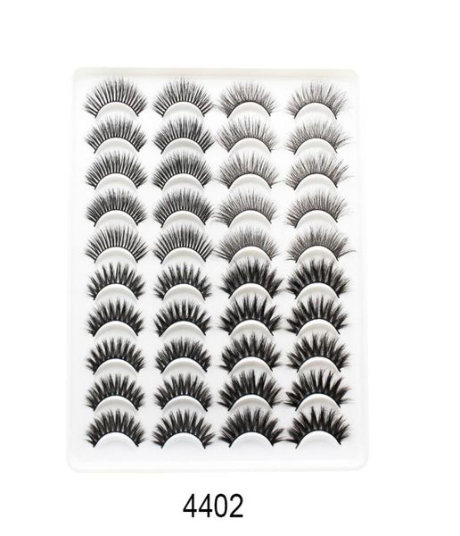 

new whole eyelashes 20 pairs faux 3d mink lashes natural false eyelashes makeup cilios thick mink eyelashes1878238