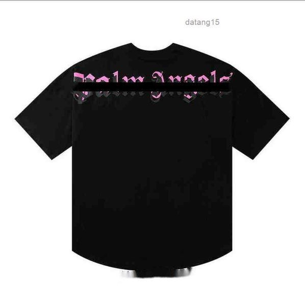 

2023 palm angels pa summer loose tees fashion casual shirt luxurys clothing street cute shirts men women couple cotton t lswn, White;black
