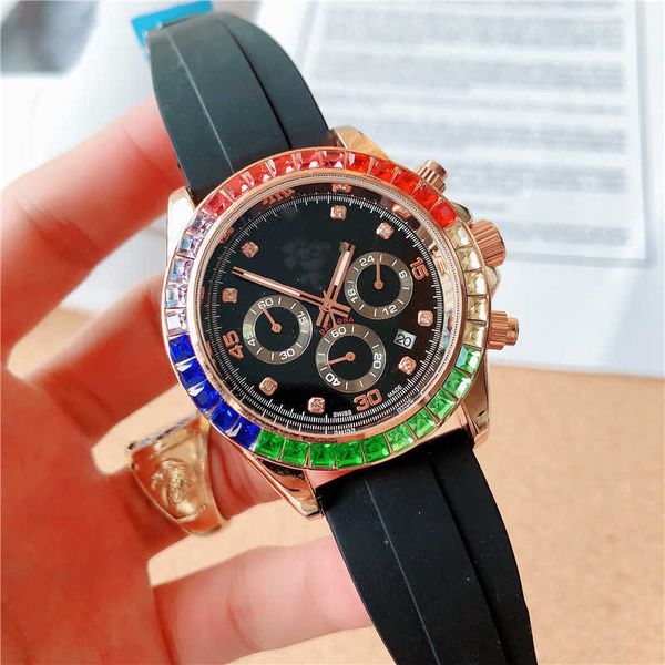 

the world's leading r olax watch market 2023 new quartz high end men's with gift box, Slivery;golden