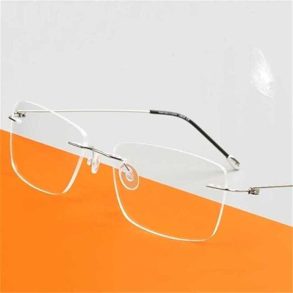 

prescription eye frames women fashion with clear lenses rimless eyeglasses for computer mens glasseskajia new, White;black