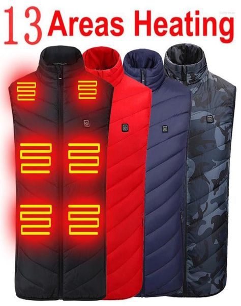

men039s vests heated vest men woman heating for jacket warmte puffer winter electric usb heater tactical bodywarmer man8345354, Black;white