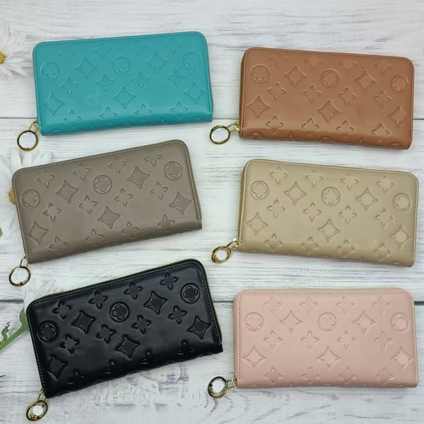

leather short purse men designer zippy wallet card holder with original boxm81510 m81511
