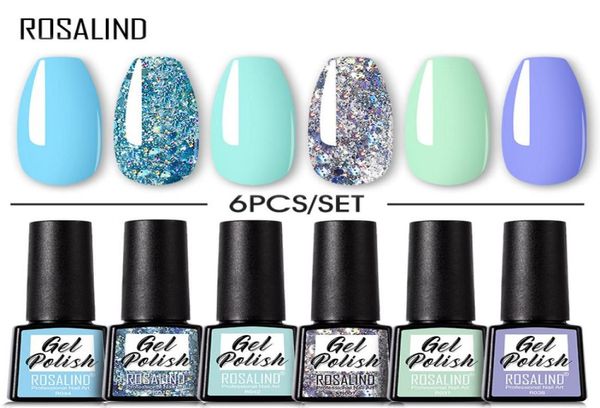 

nail art kits gel polish set 6pcs soak off uv varnishes hybrydowe for manicure need cured base coat kit6000503