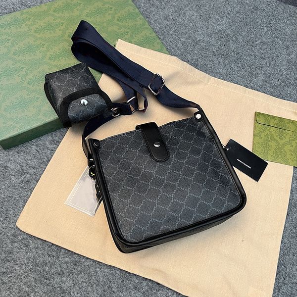 

brand messenger bags buckle strap wallet men's crossbody bag letter printed women's shoulder bag