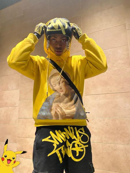 

men's hoodies sweatshirts y2k hoodie harajuku hip hop madonna graphic print oversized sweatshirt men women 2023 fashion gothic streetw, Black