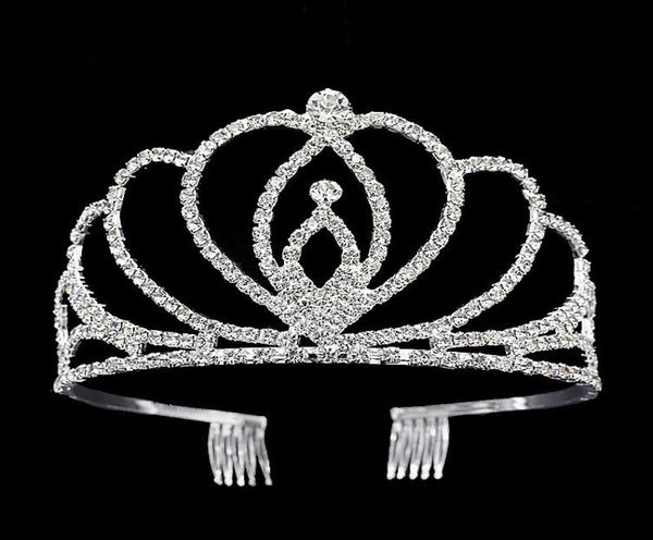 

crystal bridal tiara party pageant luxury crown silver plated wedding crowns hairband hair clips wedding hair accessories of4160533