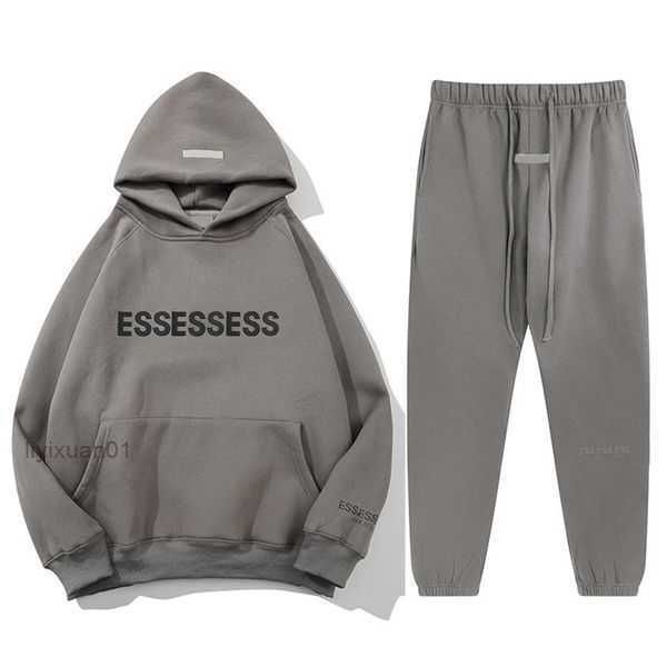 

essentail hoodie warm designer hoody mens1977 lovers suit hooded mens women streetwear pullover sweatshirts loose jumper reflective l5xd, Black