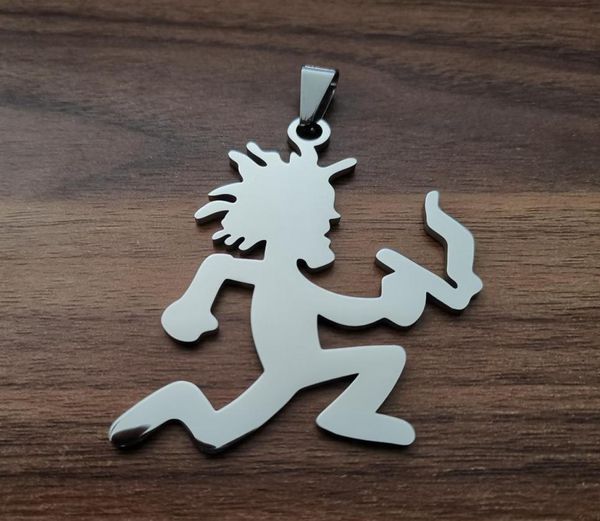 

hatchetman 25quot pendant mirror charm abk 316l icp insane clown posse twiztid rare juggalo smoking necklace ship4243393, Silver