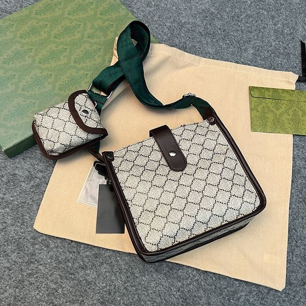 

brand 24ss messenger bags buckle strap wallet men's crossbody bag letter printed fashion women's shoulder bag