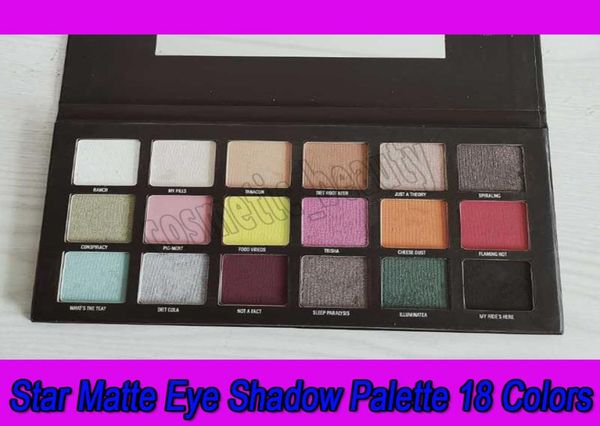 

star eye shadows makeup conspiracy eyeshadow palette 18 colors pigments shimmer matte eye shadow palettes8060018