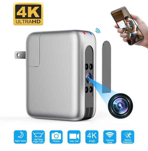 

mini wifi plug camera usb charger 166 wide lens 4k fhd wireless ip camcorder night vision security video recorder monitor motion6174272