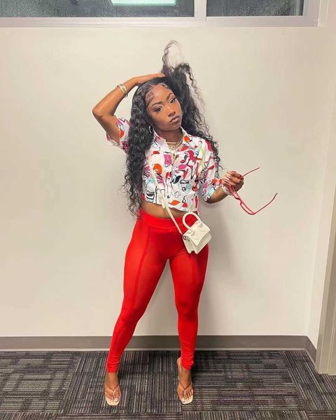 

fashion spicy girl summer new printed shirt, White