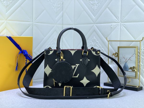 

new 2023 fashion classic handbag women's leather designer bag crossbody bag single shoulder embossed messenger bun mother bag m45659