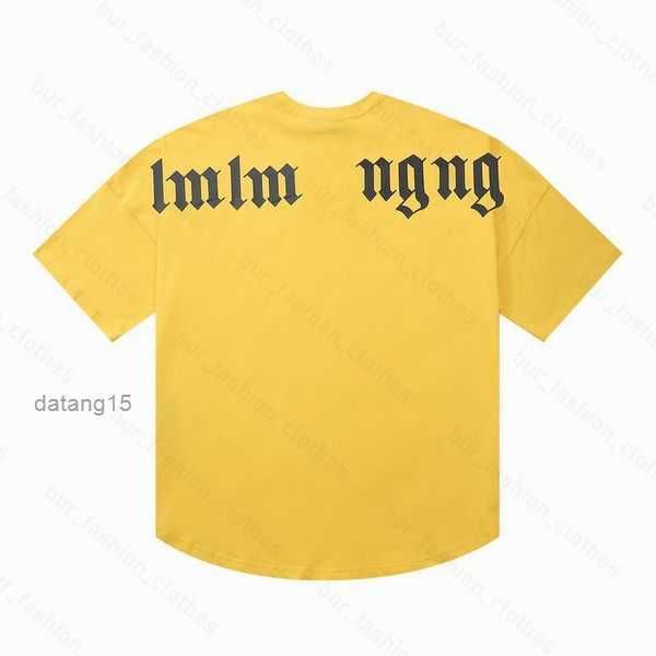 

2023 palm angels pa summer loose tees fashion casual shirt luxurys clothing street cute shirts men women couple cotton t ab32, White;black