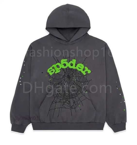 

spider men's hoodies sweatshirts black brown hoodie sports suit real p tracksuit web pullovers sp5der 555555 sweatpants s-xl hfty
