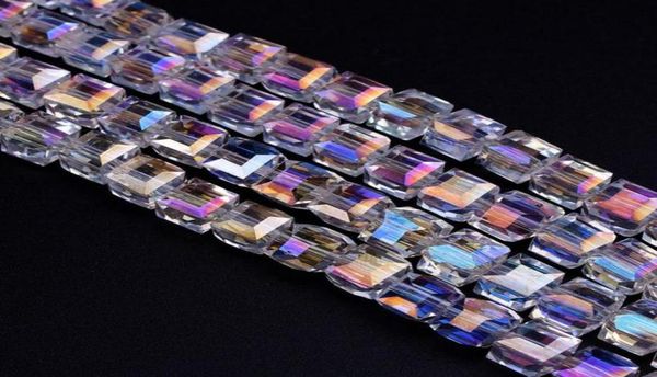 

ship new 500pcs ab faceted suqare crystal glass loose spacer beads for jewelry making 4mm 6mm 8mm9849356