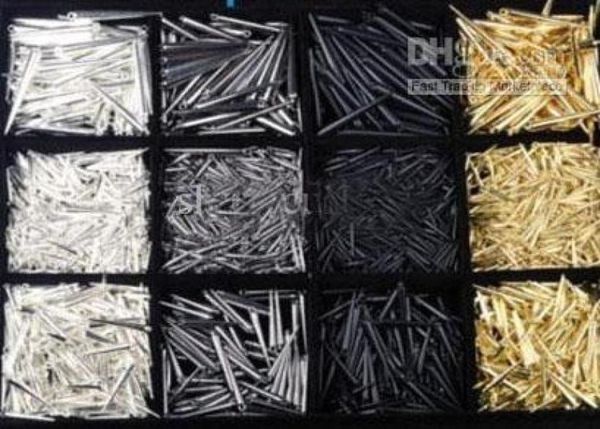 

lowest new 1000pcs ccp earrings spikes beads mix colors 7661427, Black