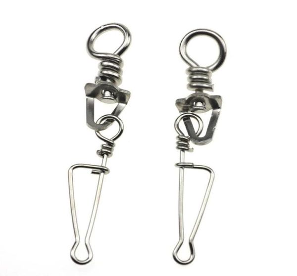 

rompin 20pcslot triangle swivel with italian snap ocean boat fishing swivel accessories italy fishing hook connector9317368