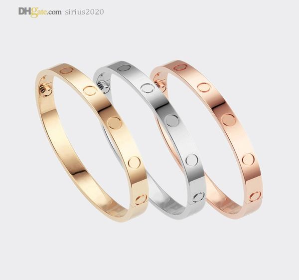 

carti love bracelets mens bangle designer bracelet for women luxury jewelry titanium steel goldplated never fade not allergic gol4839664, Black