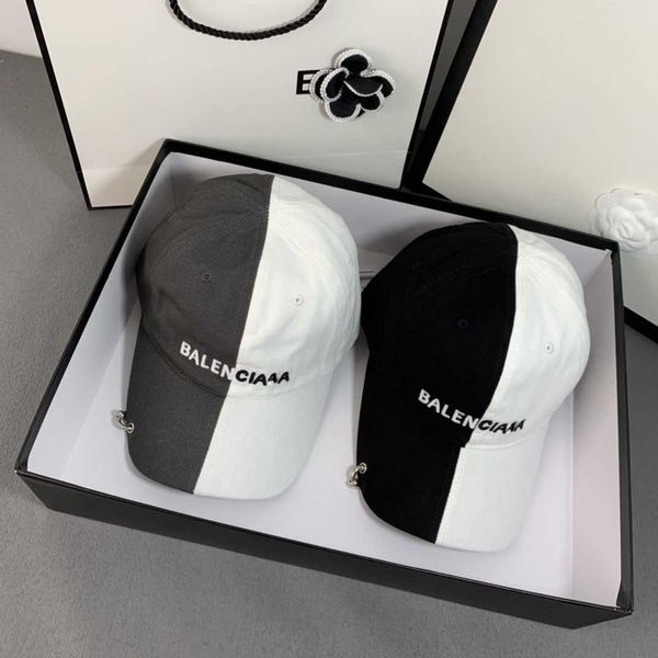 

designer men's baseball cap baseball cap men's fashion stitching double color lantern letter embroidery outdoor leisure, Blue;gray