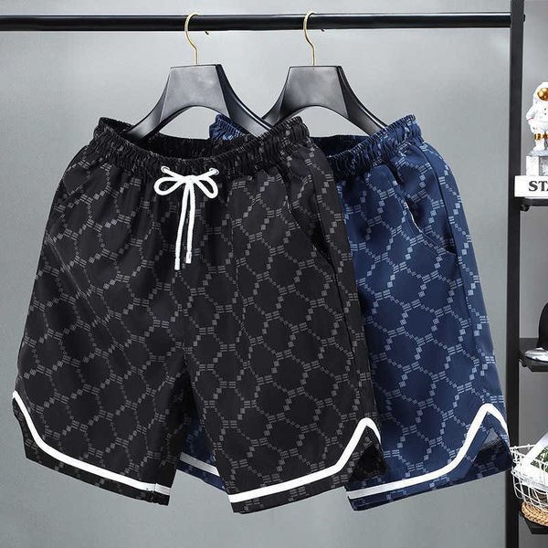 

men's pants summer quarter pants thin loose fitting shorts men's korean trend quick drying casual pants, White;black