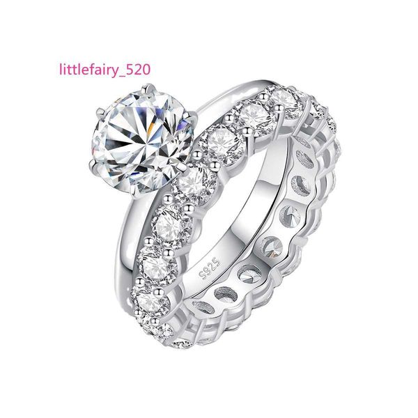

band rings czcity 2ct moissanite engagement ring silver jewelry round cut moissanite halo ring engagement wedding moissanite ring