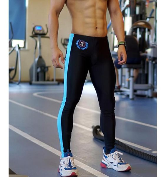 

men039s pants tights compression sports men running gym leggings male training jogging trousers3177801, Black