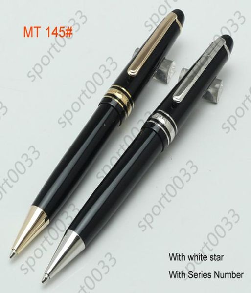 

metal 145 black resin and rollerball pen ballpoint fountain pen office school supplies blanc pen provided with 9869296
