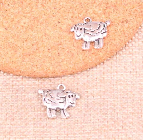

50pcs charms sheep lamb 1816mm antique making pendant fitvintage tibetan silverdiy handmade jewelry6767898, Bronze;silver