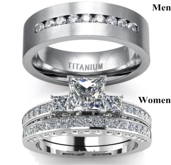 

lovers couple rings crystal rhinestone jewelry wedding ring valentines day popular bracelet men women gifts 4 5zm m29881197, Silver