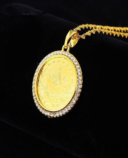 

classic turkey ottoman shiny zircon surround round pendant metal flower bird carving mens casual jewelry6066896, Silver