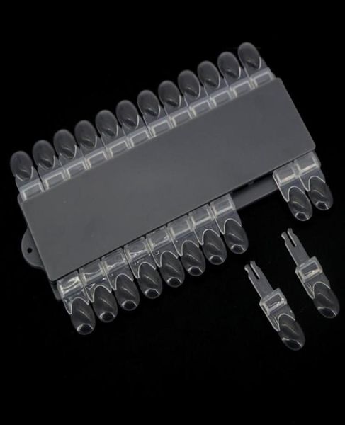 

nail polish display sticks on board clear transparent 24 removable tips rack manicure uv gel nails kit nail color chart tools1780140, Red;gold