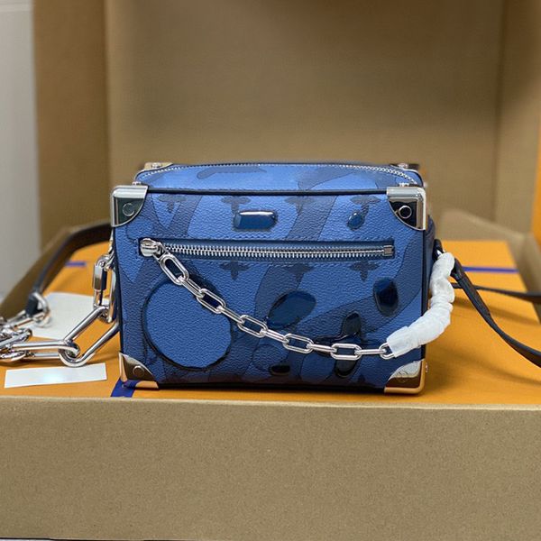 

designer bag mens and womens fashion box bag vintage print shoulder bag multi-functional wallet card bag #44735