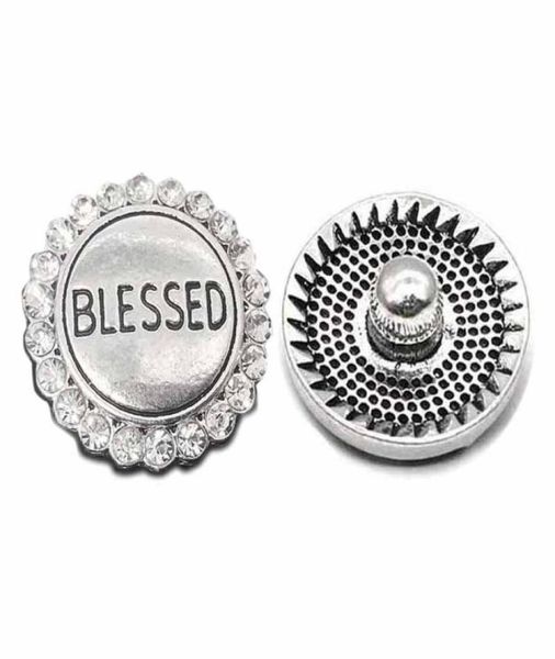 

high qualit w018 blessed 18mm 20mm rhinestone metal button for snap button bracelet necklace jewelry for women silver jewelry3498619